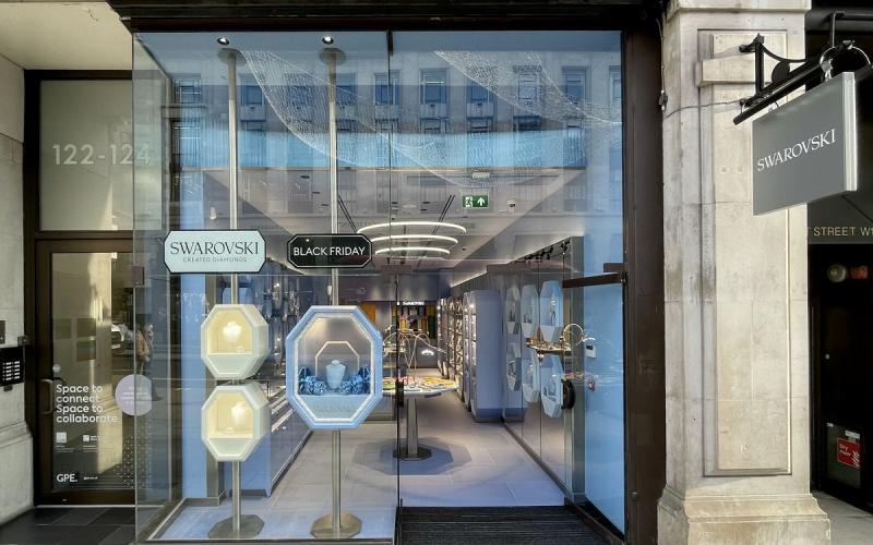 Münch+Münch Swarovski London Regent Street - Ansicht von außen